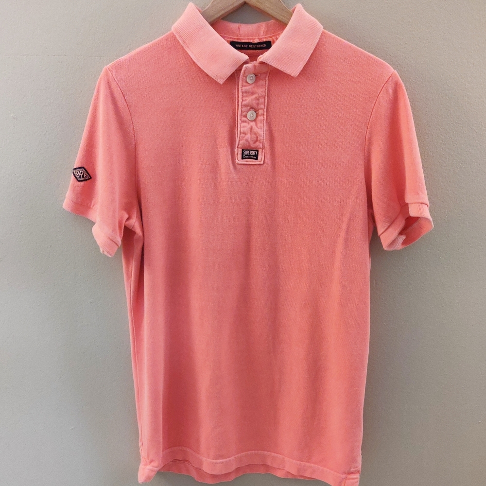 Vintage Destroyed Superdry Polo